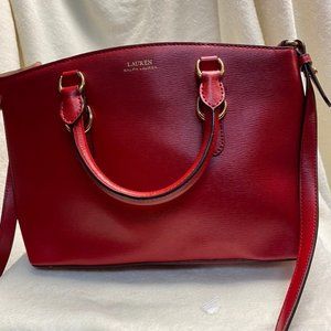 Lauren Ralph Lauren Red Satchel